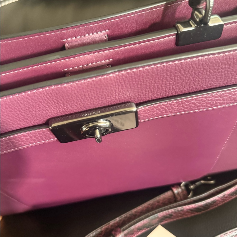 Coach Purple Shoulder Bag with Chic Design